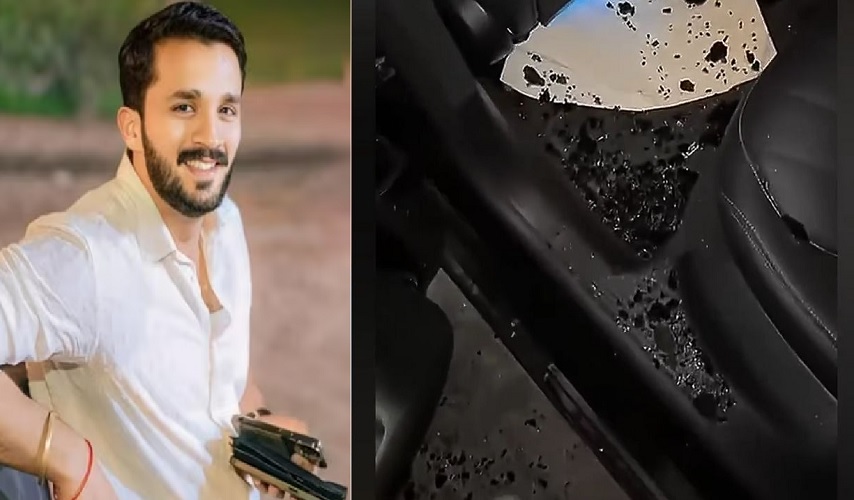 پاکستانی یوٹیوبر رجب بٹ کی گاڑی پر لندن میں حملہ، ویڈیو وائرل