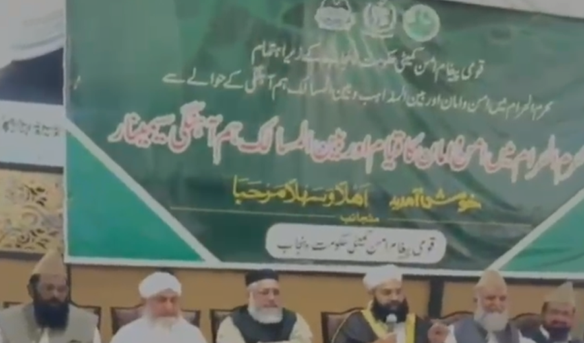قومی پیغامِ امن کمیٹی، حکومتِ پنجاب کے زیرِ اہتمام سیمینار میں تمام مکاتبِ فکر کا مشترکہ اعلامیہ جاری